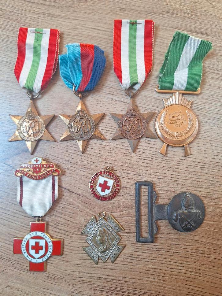 Lot Britse Medailles WO2, Postzegels en Munten, Penningen en Medailles, Overige materialen, Buitenland, Ophalen of Verzenden