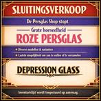 Veel roze persglas, Antiek en Kunst, Antiek | Glas en Kristal, Ophalen