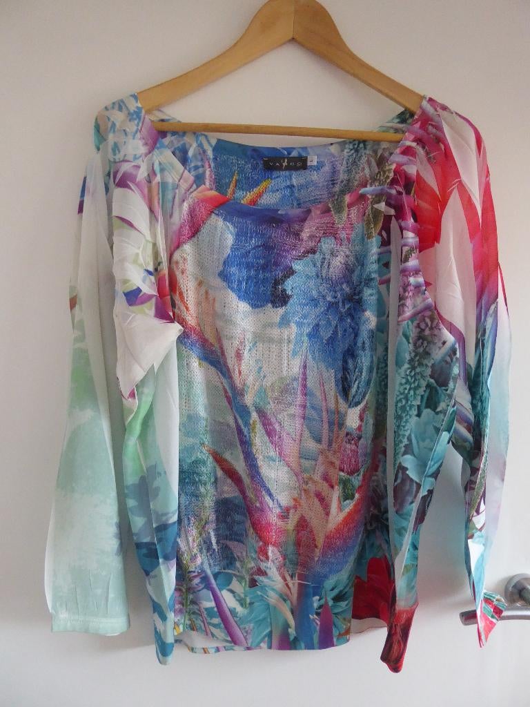 Vango blouse, Blauw, Maat 42/44 (L), Ophalen of Verzenden, Zo goed als nieuw