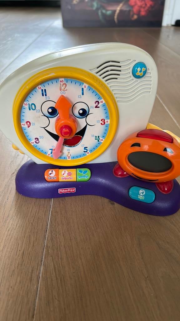 Leren klok kijken Fisher price, Ophalen of Verzenden, Gebruikt