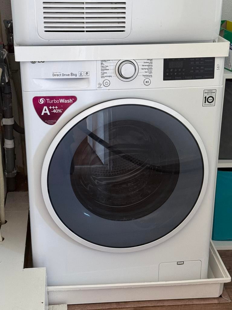 LG Wasmachine 8 kg - Direct Drive, TurboWash A+++, Ophalen, 1200 tot 1600 toeren, Gebruikt, 8 tot 10 kg