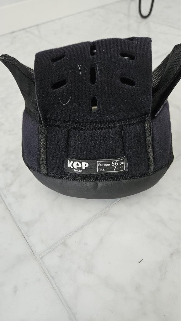 Verwijderbare Binnenvoering Rijhelm KEP Italia Liner Ovaal – Vervangbare Binnenvoering Voor Je Rijhelm, 56 Cm, Zwart – Wasbaar & Ademend Rijhoed Voering