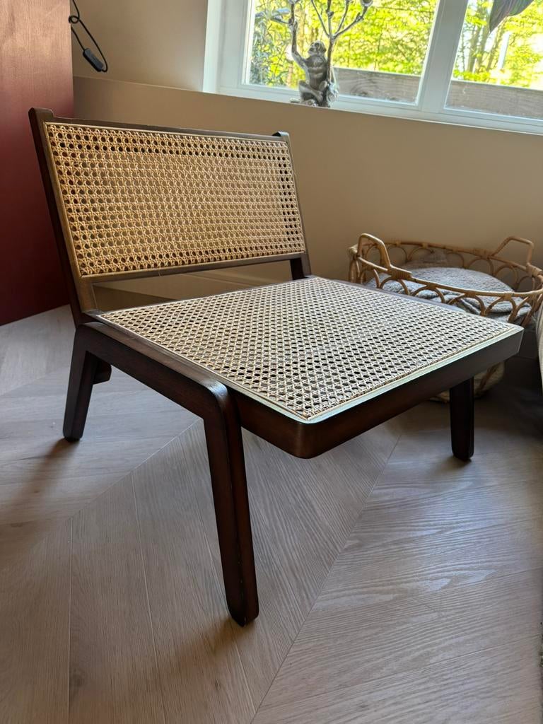 Rotan stoel, Ophalen, Zo goed als nieuw, Eenpersoons, 80 cm