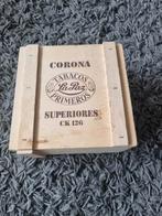 vintage houten sigarenkistje van het merk La Paz. Corona, Ophalen of Verzenden