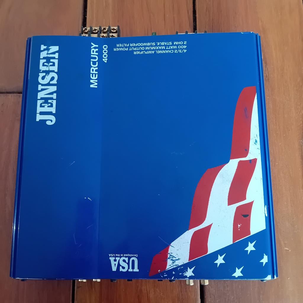 Jensen Mercury 4000, 400W 4/3/2 kanaals versterker, Audio, Tv en Foto, Versterkers en Receivers, Gebruikt, 120 watt of meer, Overige merken