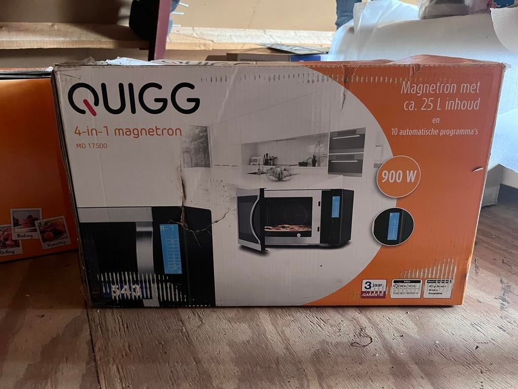 Magnetron Quigg 25 ltr, Ophalen, Nieuw, Vrijstaand, Combimagnetron