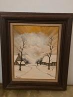 Winterlandschap- 50x50, Ophalen of Verzenden