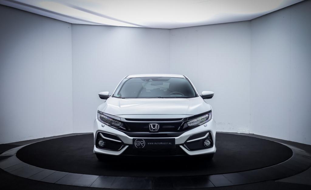 Honda Civic 1.0i-VTEC ELEGANCE FULL LED | CAMERA | PARELMOER, Auto's, Honda, Stof, Zwart, Origineel Nederlands, Handgeschakeld