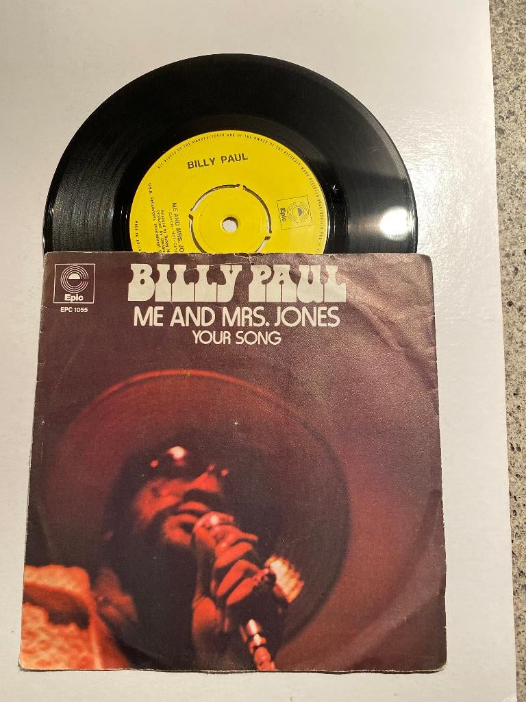Billy Paul – Me And Mrs. Jones(1972), 7 inch, Single, Ophalen of Verzenden, Zo goed als nieuw