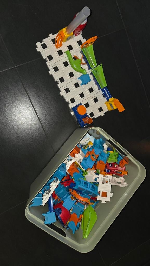 Grote set van Vtech knikkerbaan, Ophalen