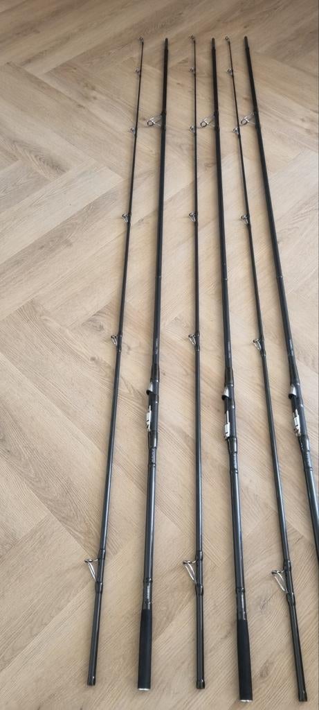 3x Shimano Tribel XTR 13FT-3LB + Fox Foedraal, Ophalen, Zo goed als nieuw, Werphengel