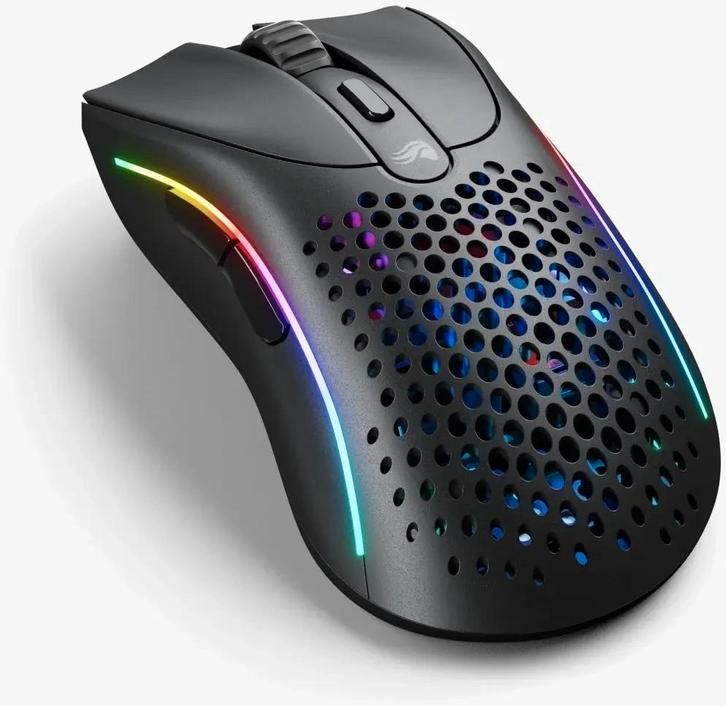 Glorious Model D 2 Wireless Zwart, Computers en Software, Muizen, Nieuw, Muis, Linkshandig, Rechtshandig, Draadloos, Gaming muis