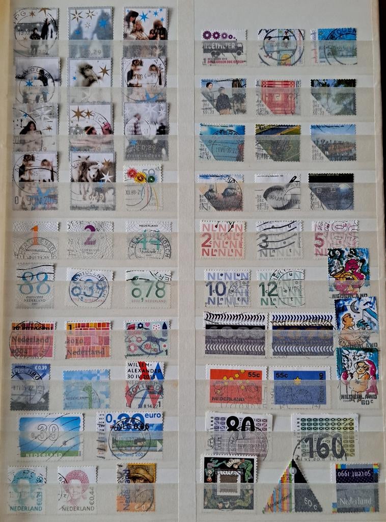 nederland 6 rest euro zegels, Postzegels en Munten, Postzegels | Nederland, Ophalen of Verzenden, Na 1940, Gestempeld