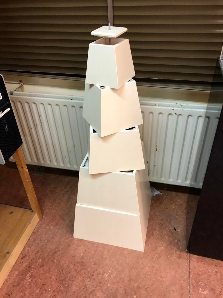 Piramide hout met glasplaten klein naar groot, Ophalen of Verzenden, Zo goed als nieuw