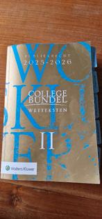 Collegebundel Wettenbundel II Publiekrecht 2025/2026, Verzenden, HBO, Zo goed als nieuw, Wolters Kluwer