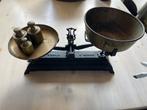 Oude weegschaal met gewichten, Antiek en Kunst, Ophalen