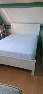 Wit 2-persoonsbed 160x200, Ophalen, Wit, Tweepersoons, 160 cm