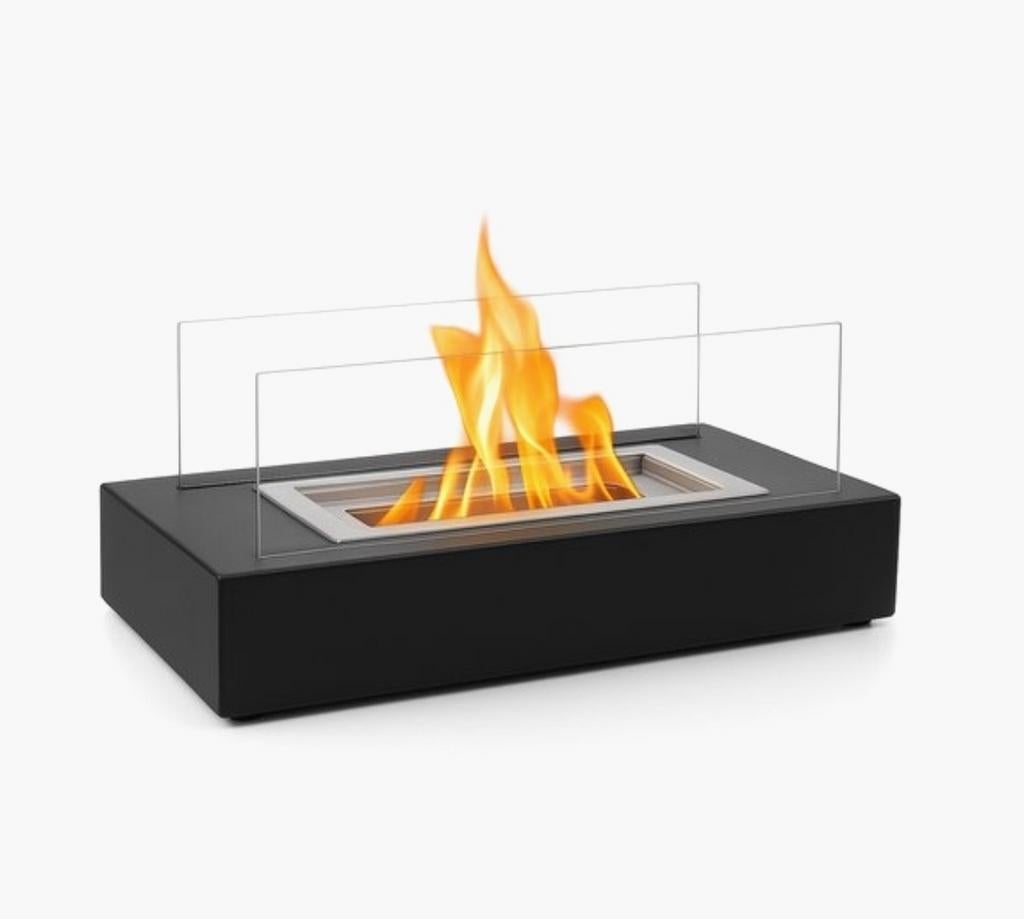 Tafelhaard met glazen ombouw, Huis en Inrichting, Haarden, Ophalen of Verzenden