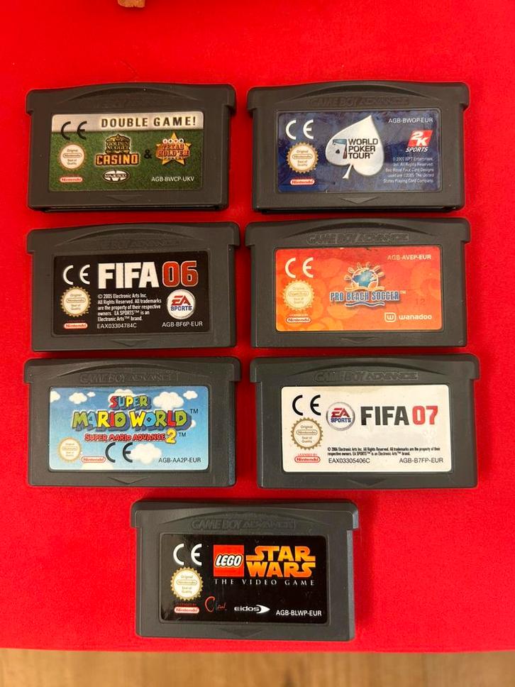 Game Boy Advance collectie – FIFA, Mario, Star Wars, etc., Spelcomputers en Games, Games | Nintendo Game Boy, Zo goed als nieuw