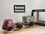DAF T1300 DA met Container Losser (Dustex) - 1:43 Golden Old, Hobby en Vrije tijd, Overige merken, Auto, Ophalen of Verzenden