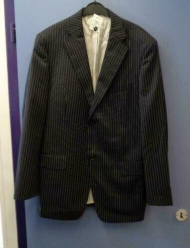 McGregor donker blauw colbert +strepen Cruise Prato 52 31523, Kleding | Heren, Kostuums en Colberts, Zo goed als nieuw, Maat 52/54 (L)