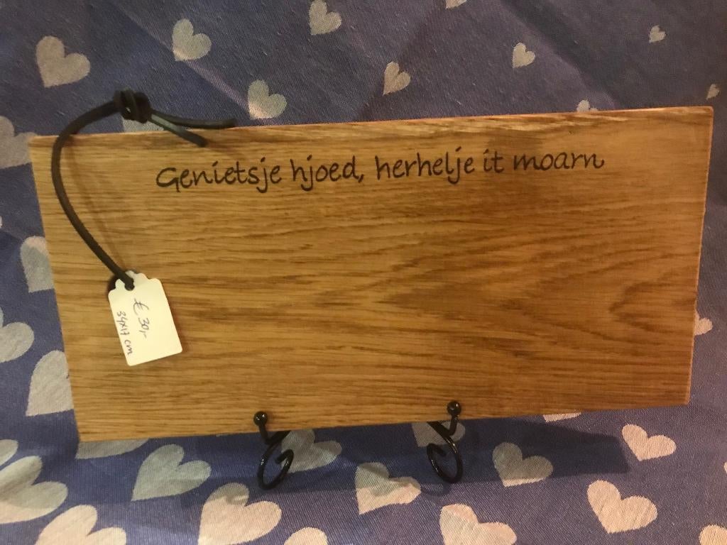 Broodplank Borrelplank Tapasplank Hapjesplank Eiken, Huis en Inrichting, Ophalen, Lies@bunzlaunoord.nl, Nieuw