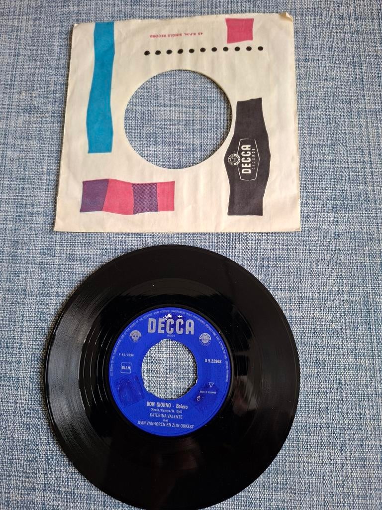 Caterina Valente - Bon Giorno / Sweetheart, My Darling  1959, Gebruikt, 7 inch, Single, Ophalen of Verzenden
