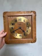 Vintage houten Philips wandklok, Ophalen of Verzenden
