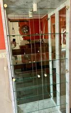 Glazen Vitrinekast, Ophalen, 50 tot 100 cm, Zo goed als nieuw, 150 tot 200 cm