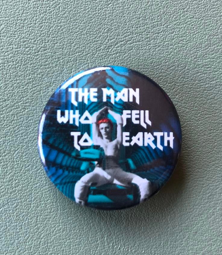 Button David Bowie doorsnede 2,5 cm, Ophalen of Verzenden, Nieuw, Overige onderwerpen