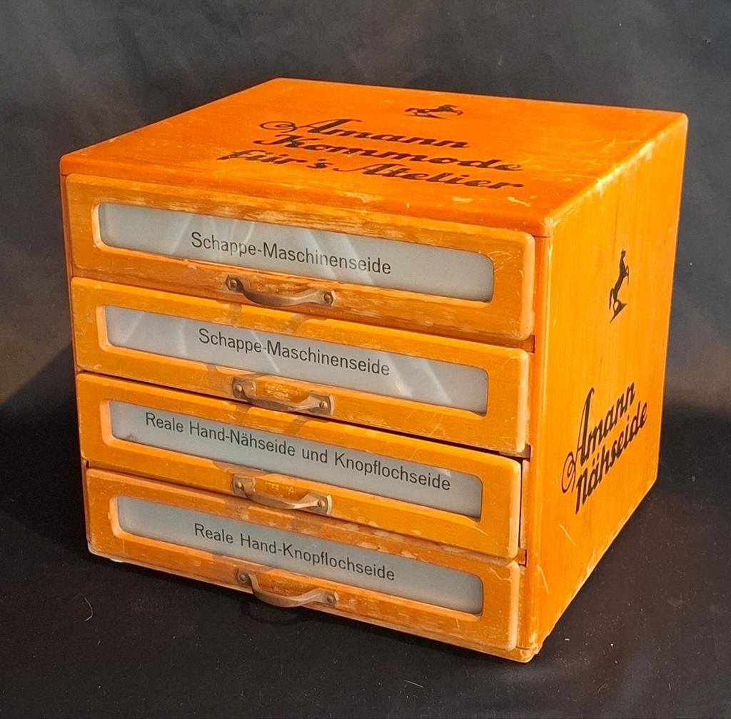 Vintage Fourniturenkastje Amann & Sonne, Ophalen