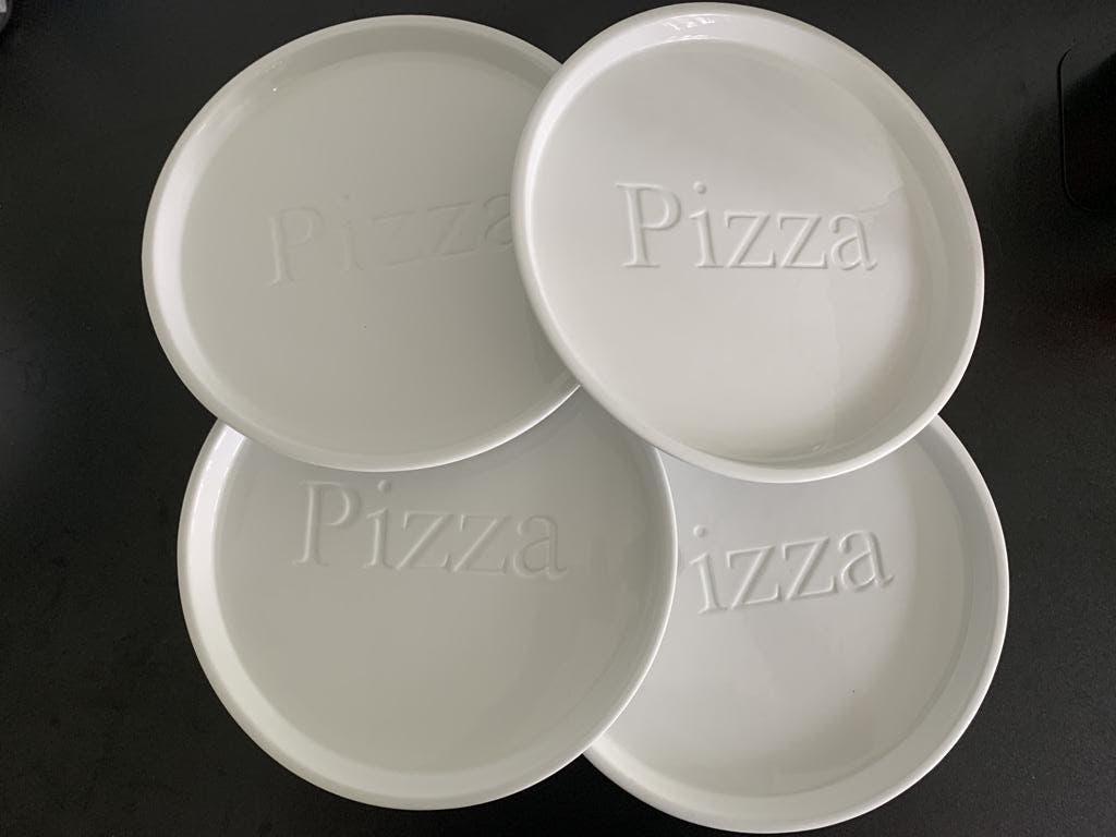 4x Pizzaborden Salt & Pepper Ø30 cm – wit – Als nieuw, Ophalen of Verzenden, Zo goed als nieuw, Bord(en), Overige stijlen