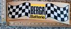 Vintage sticker Berga Batterie finish vlag checkered flag, Ophalen of Verzenden, Zo goed als nieuw