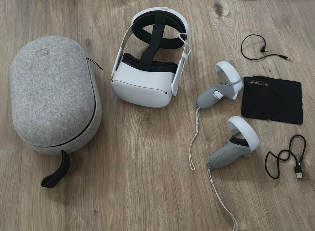 Meta Quest 2 256GB met Elite Strap en Travel Case, Spelcomputers en Games, Ophalen of Verzenden, Zo goed als nieuw, VR-bril, Overige platformen