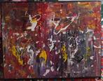 Abstract Schilderij Willem Koenders 2015 - Levendige Kleuren, Verzenden
