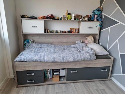Kajuitbed Pep 90x200 van BeterBed met ombouw, Ophalen, 85 tot 100 cm, Gebruikt, Lattenbodem