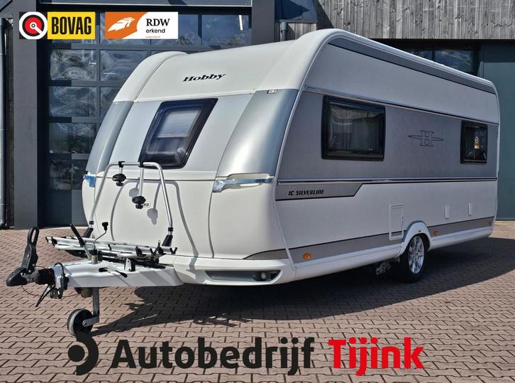 Hobby 495 UL De Luxe IC-Silverline | Enkele bedden | Mover |, Caravans en Kamperen, Caravans, Bedrijf, tot en met 4, Rondzit, Hobby