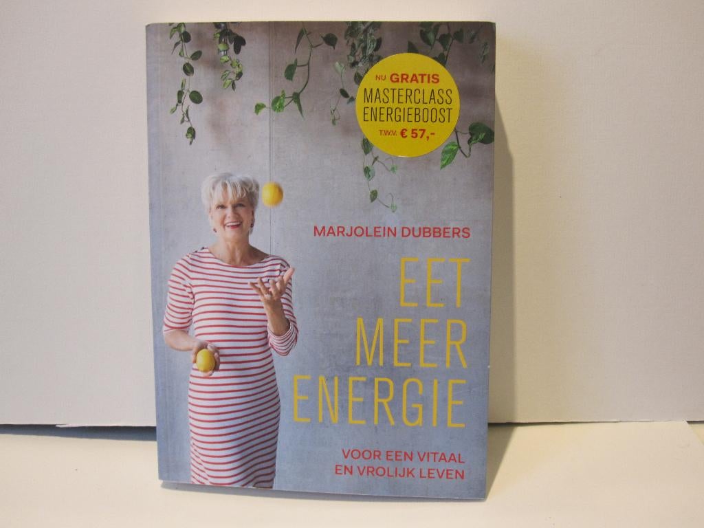 Marjolein Dubbers				Eet meer energie, Boeken, Gezondheid, Dieet en Voeding, Ophalen of Verzenden, Zo goed als nieuw