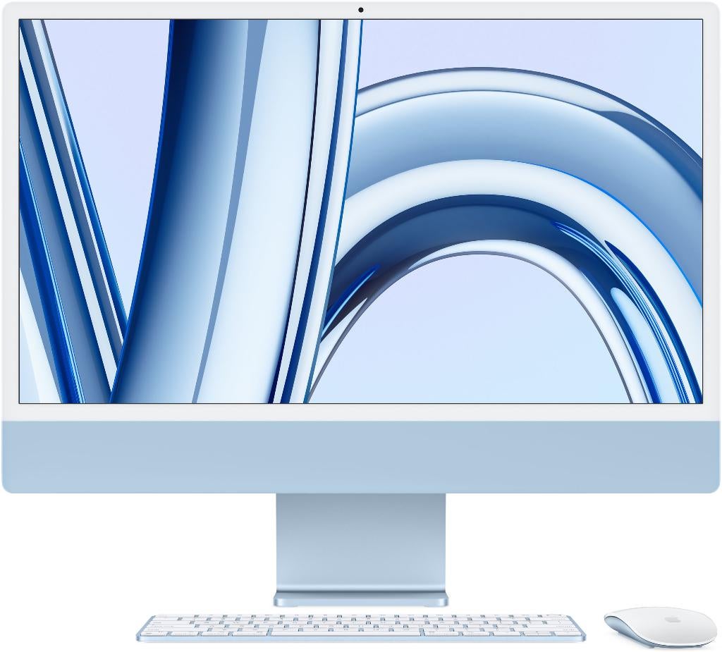 Apple iMac 2023 All in one M3 8-core 8GB RAM 256GB SSD Blauw, Computers en Software, Apple Desktops, 256 GB, Apple Distribution International Ltd. Hollyhill Industrial Estate Hollyhill, Cork T23 YK84 Ireland