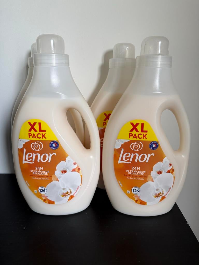 Lenor Wasverzachter Amber & Orchidee - 4 x 126 Wasbeurten, Ophalen of Verzenden, Nieuw