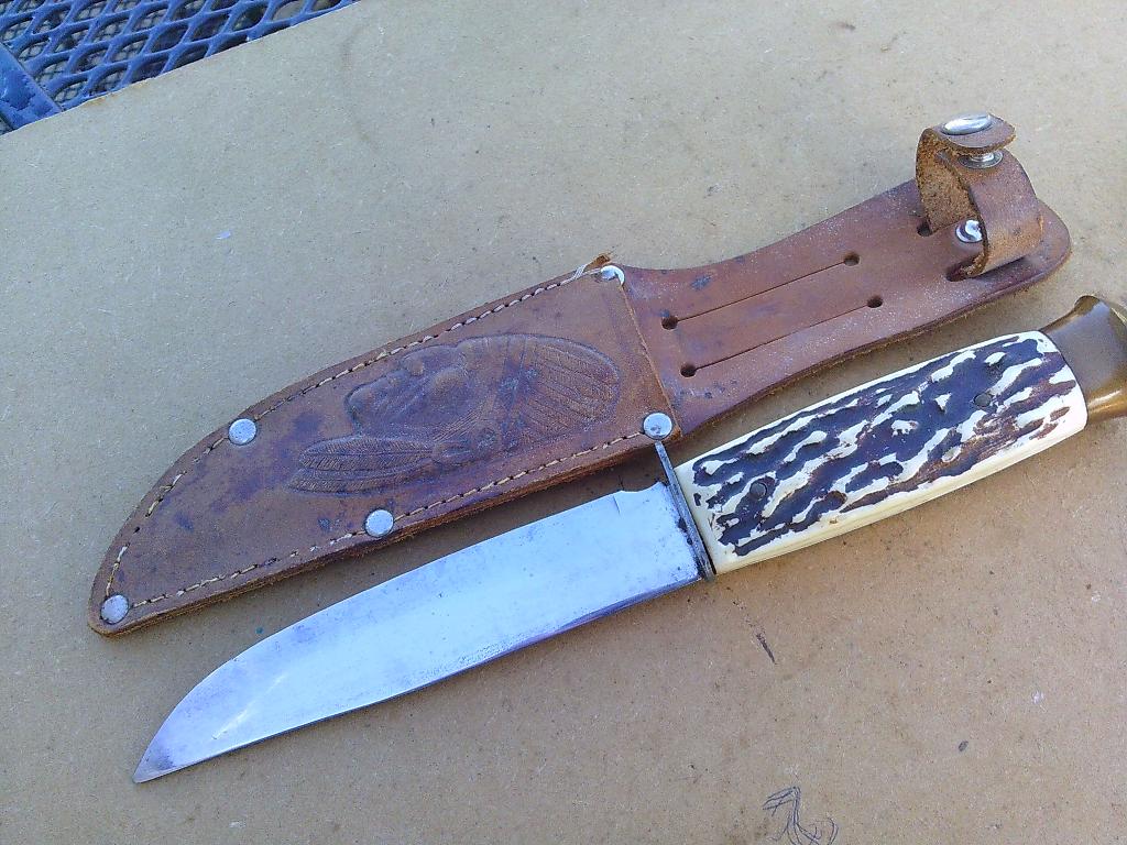 Dolk mes D.B.G.M Solingen uit Duitsland uit  1960., Antiek en Kunst, Ophalen of Verzenden