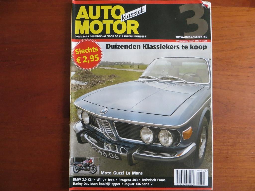 Auto Motor Klassiek 3 2003 XJ6 Serie 2, 403, 3.0 CSi, Willys, Ophalen of Verzenden, Zo goed als nieuw, BMW