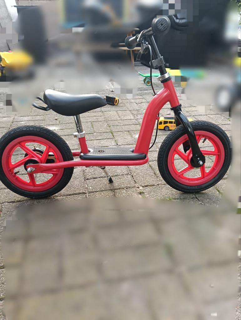 Rode loopfiets voor kinderen - Perfect voor balans, Kinderen en Baby's, Speelgoed | Buiten | Voertuigen en Loopfietsen, Ophalen
