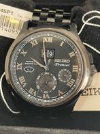 Seiko Premier SNP045P1 Kinetic Perpetual 130th Anniversary, Seiko, Staal, Polshorloge, Nieuw