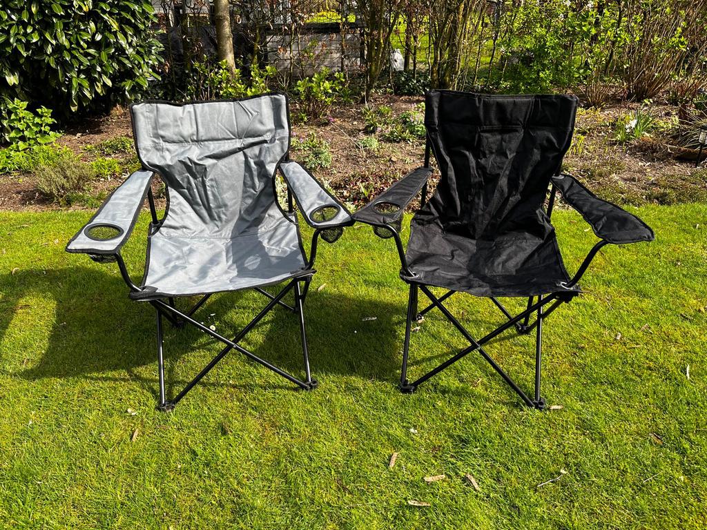 2 campingstoelen voor de prijs van 1, Caravans en Kamperen, Kampeermeubelen, Ophalen, Gebruikt, Campingstoel