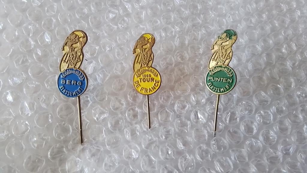 3 verschillende speldjes tour de Franse, Ophalen of Verzenden, Zo goed als nieuw