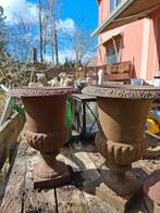 Set van 2 gietijzeren plantenbakken, Antiek en Kunst, Ophalen