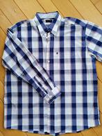 ENRICO MORI bloes blauw ruit maat XXL, Blauw, Ophalen of Verzenden, Zo goed als nieuw, Overige halswijdtes