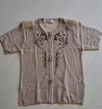 Truitje met borduursel maat 42/44, Kleding | Dames, Tops, Beige, Maat 42/44 (L), A88 fashion, Nieuw