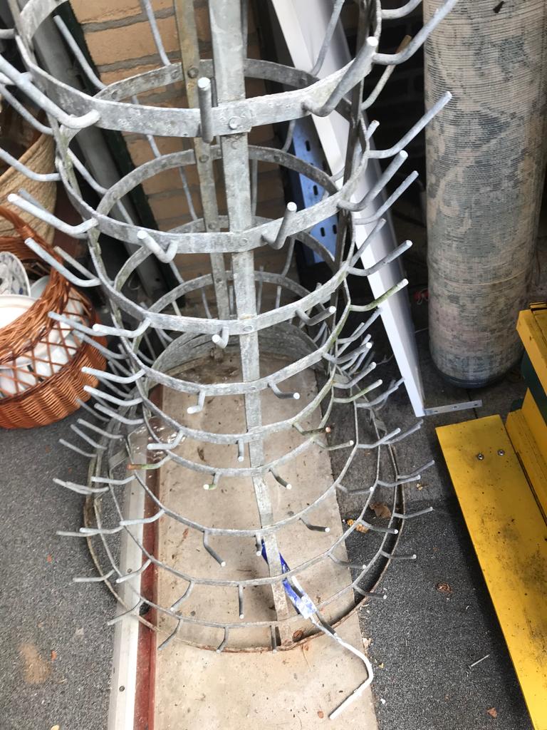 Brocante flessenrek, Antiek en Kunst, Curiosa en Brocante, Ophalen